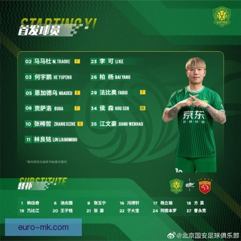 北京国安租借球员安排，阵容轮换更显灵活